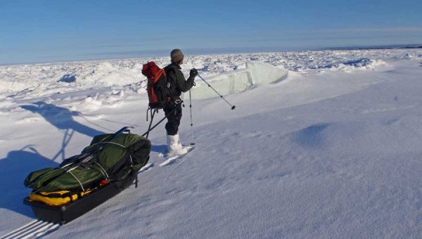 Marc Leblac putting one foot in front of the other