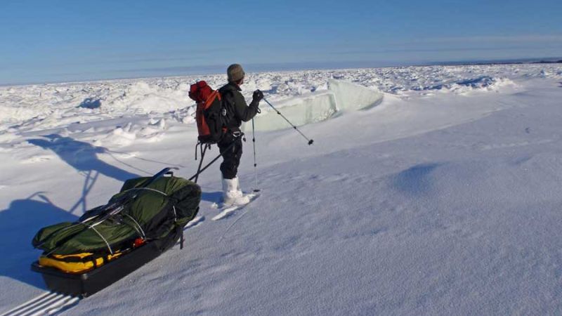 Marc Leblac putting one foot in front of the other
