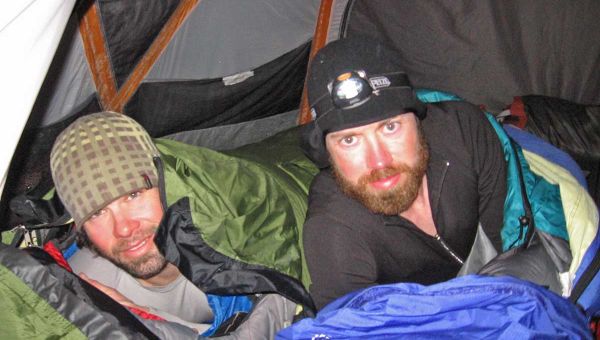 Marc Leblanc and Neal Watts - Tent Lake Winnipeg
